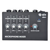 QTX MM41 4 Channel Mini Microphone Mixer 3