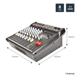 Citronic CSP-408 2 x 200W 8-Input Powered Mixer With DSP Effects 4