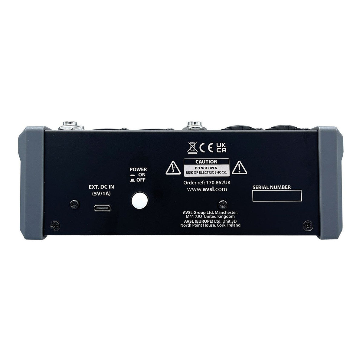 Citronic CMA-6 Compact 6CH Mixer with DSP, USB & Bluetooth 3
