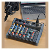 Citronic CMA-8 Compact 8CH Mixer with DSP, USB & Bluetooth 6