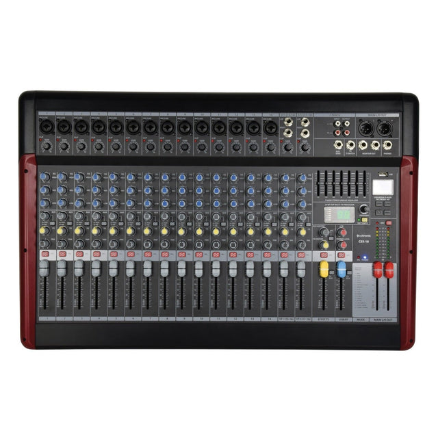 Citronic CSX-18 Live Mixer with Bluetooth, USB & DSP Effects 1