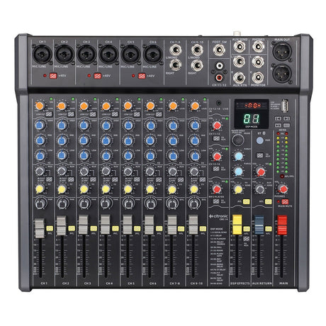 Citronic CMC-14 14-Channel Mixing Desk with DSP, USB, and Bluetooth 1