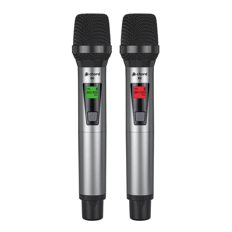 Chord XU2 Dual Handheld UHF Wireless Microphone System 4