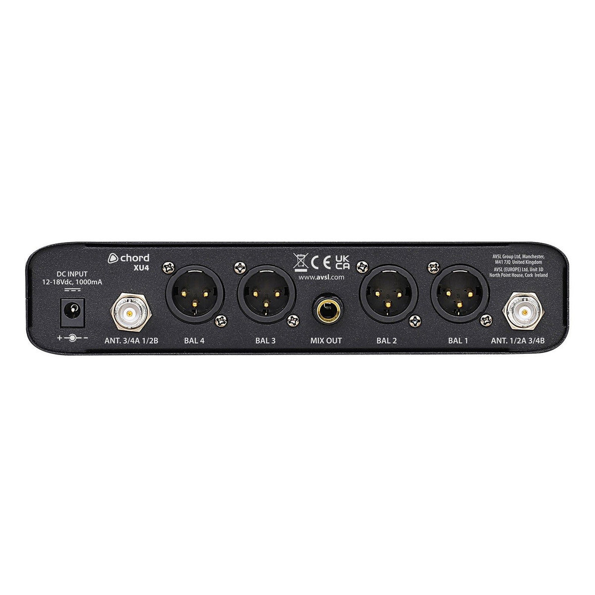 Chord XU4 Quad Handheld UHF Wireless Microphone System 2