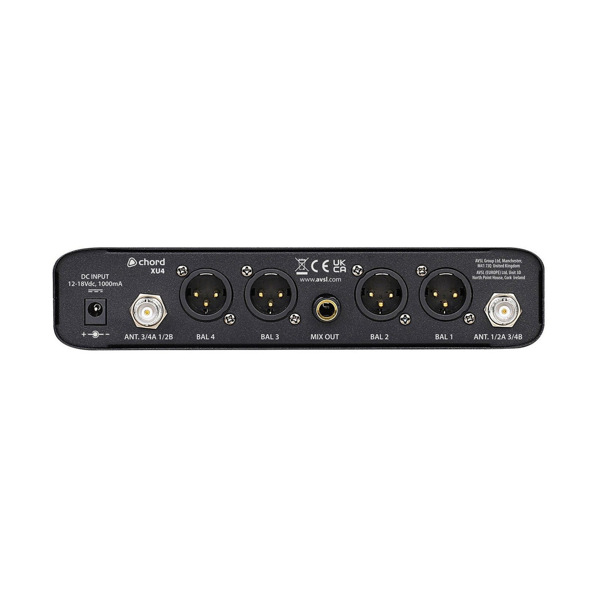 Chord XU4 Quad Lavalier/Headset UHF Wireless Microphone System 3