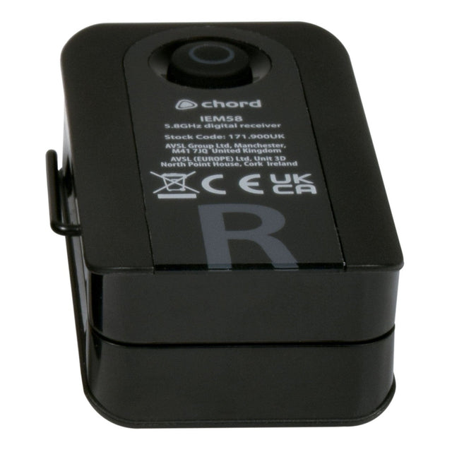 Chord RX-IEM58 Spare Receiver for IEM-58 In-Ear Monitoring System 1