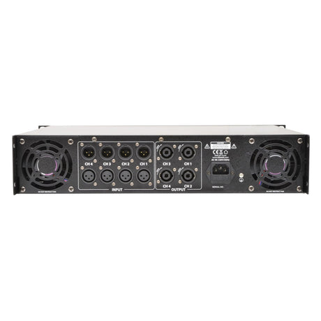 Citronic QP1600 4-Channel Power Amplifier – 4 x 400W @ 2Ω 2