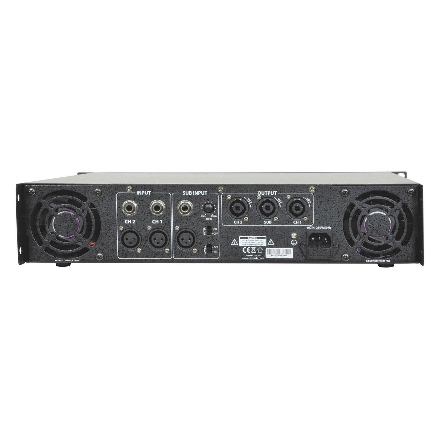 Citronic P44800 2.1 Power Amplifier - 2 x 400W + 800W @ 4Ω 3