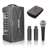 NUX Busking 200FR Portable PA System with B-3RC Wireless Microphone System