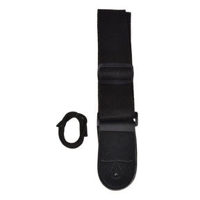 Chord Coarse Weave Nylon Guitar Strap - Black 1