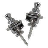 Chord SL2 Strap Locks for Guitar - Set of 2 Black or Chrome 7