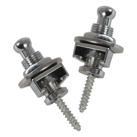 Chord SL2 Strap Locks for Guitar - Set of 2 Black or Chrome 7