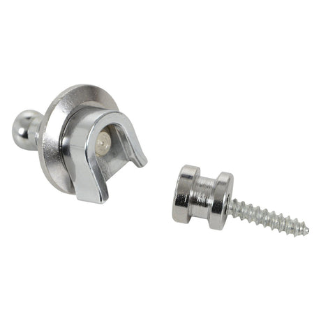 Chord SL2 Strap Locks for Guitar - Set of 2 Black or Chrome 2