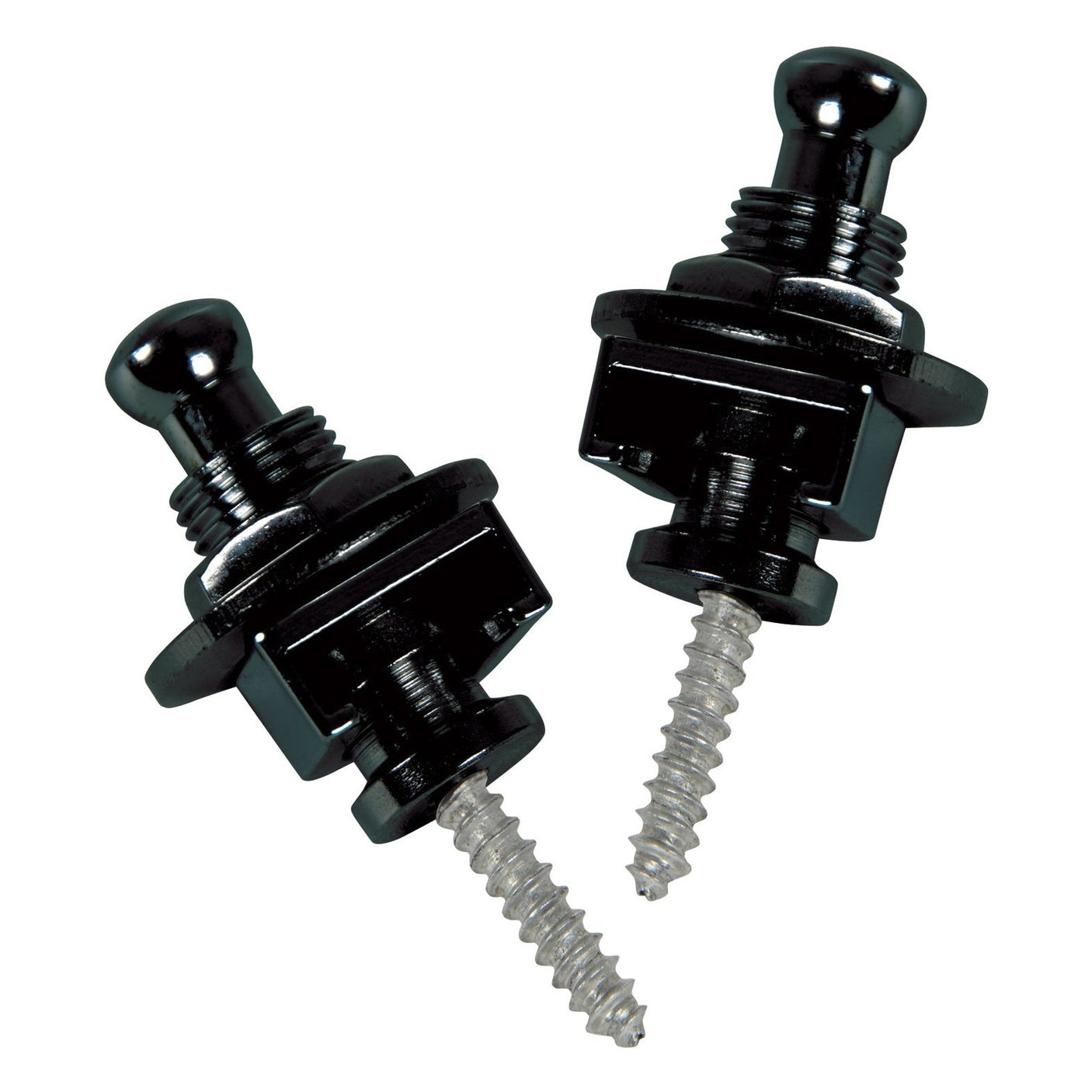 Chord SL2 Strap Locks for Guitar - Set of 2 Black or Chrome 6