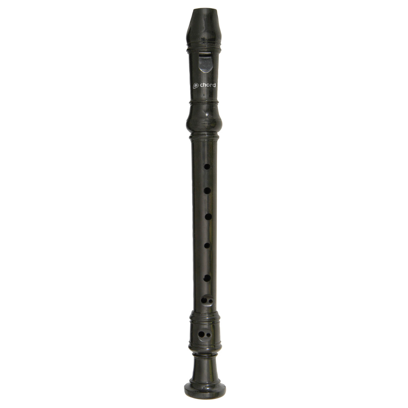 Chord Descant Baroque Recorder — Key Of C, ABS Plastic, Black