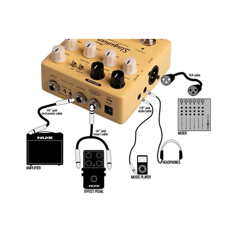 NUX Stageman Floor Acoustic Preamp DI Pedal 3