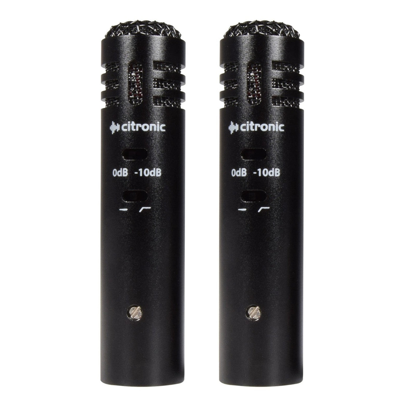Citronic ECM20 Compact Stereo Cardioid Condenser Mics - Pair 1