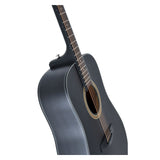 Chord Sundown Acoustic Western Guitar — Black 4