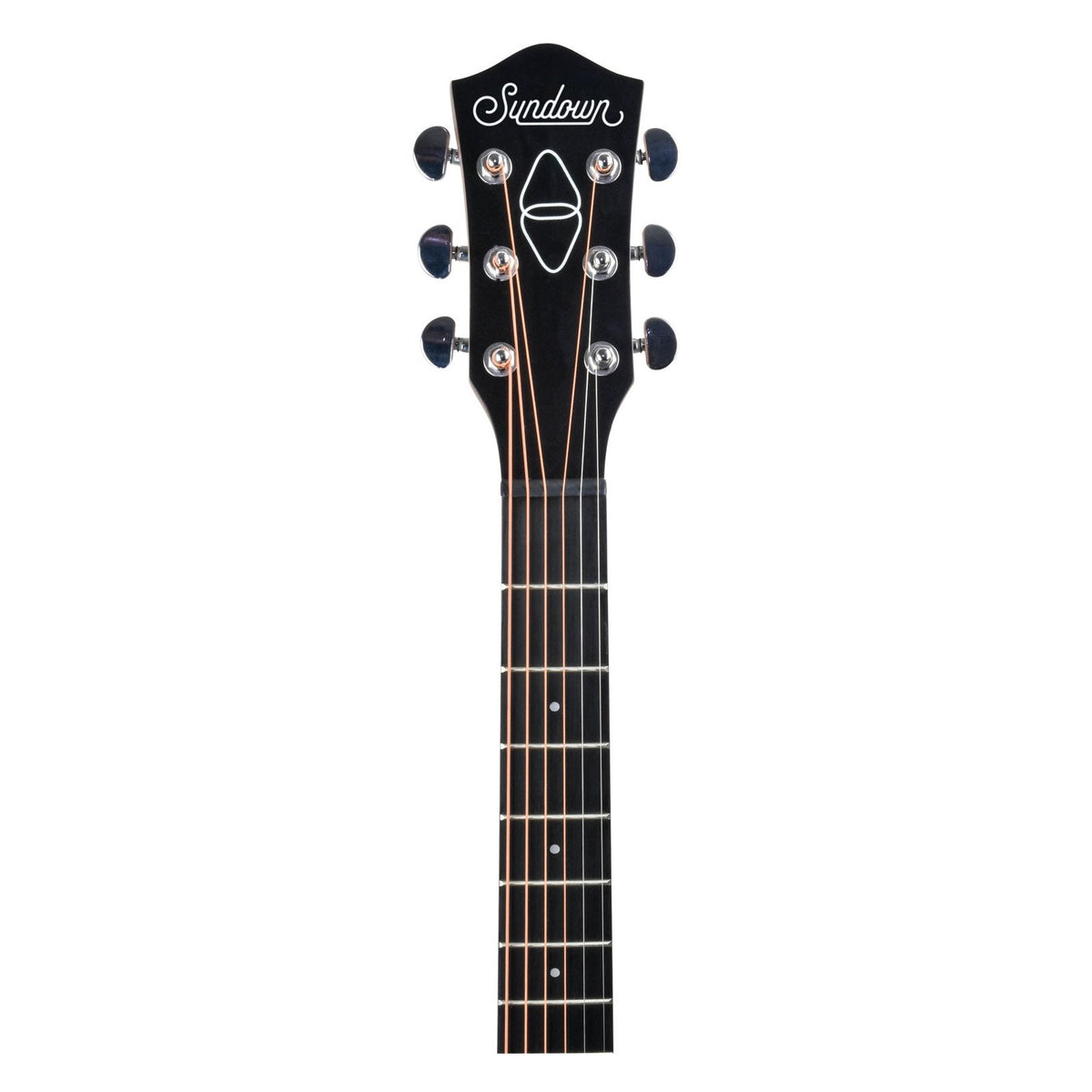 Chord Sundown Acoustic Western Guitar — Black 5