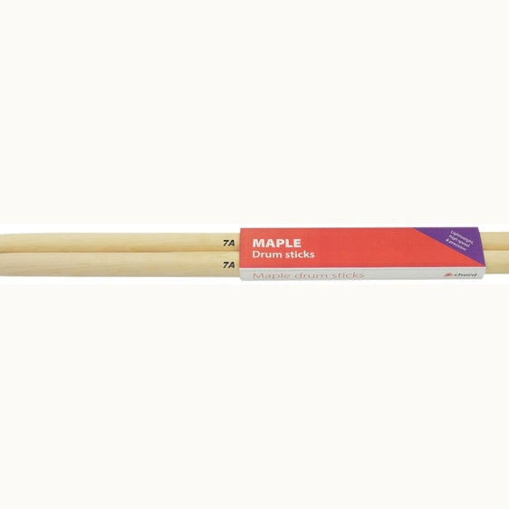 Chord Maple Drum Sticks, 7A, Nylon Tip — Pair 1