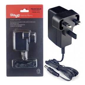 Stagg Reverse Polarity 9-Volt/1A AC Power Adapter For Effects Pedals 1