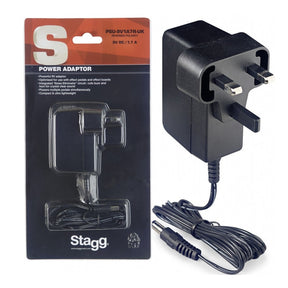 Stagg Reverse Polarity 9-Volt/1.7A AC Power Adapter For Effects Pedals 1