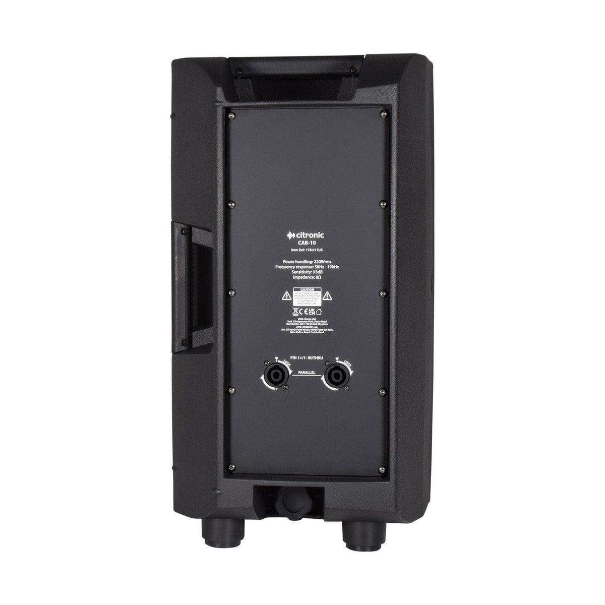 Citronic CAB-10 10" Passive PA Speaker, 220W @ 8 Ohms 3