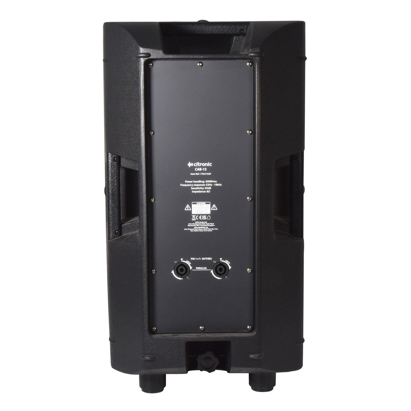 Citronic CAB-12 12" Passive PA Speaker, 300W @ 8 Ohms 3