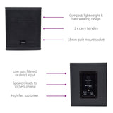 Citronic CASA-10B 10" 300W Passive PA Subwoofer 4