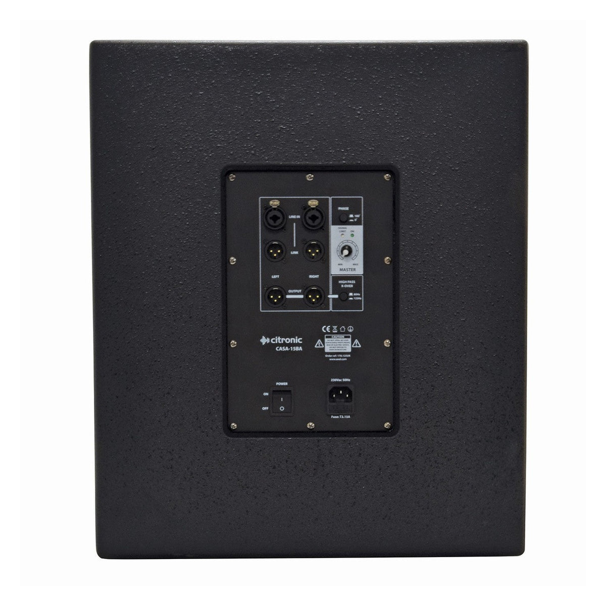 Citronic CASA-15BA 15" 500W Active PA Subwoofer 3