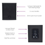 Citronic CASA-15B 15" 500W Passive PA Subwoofer 6