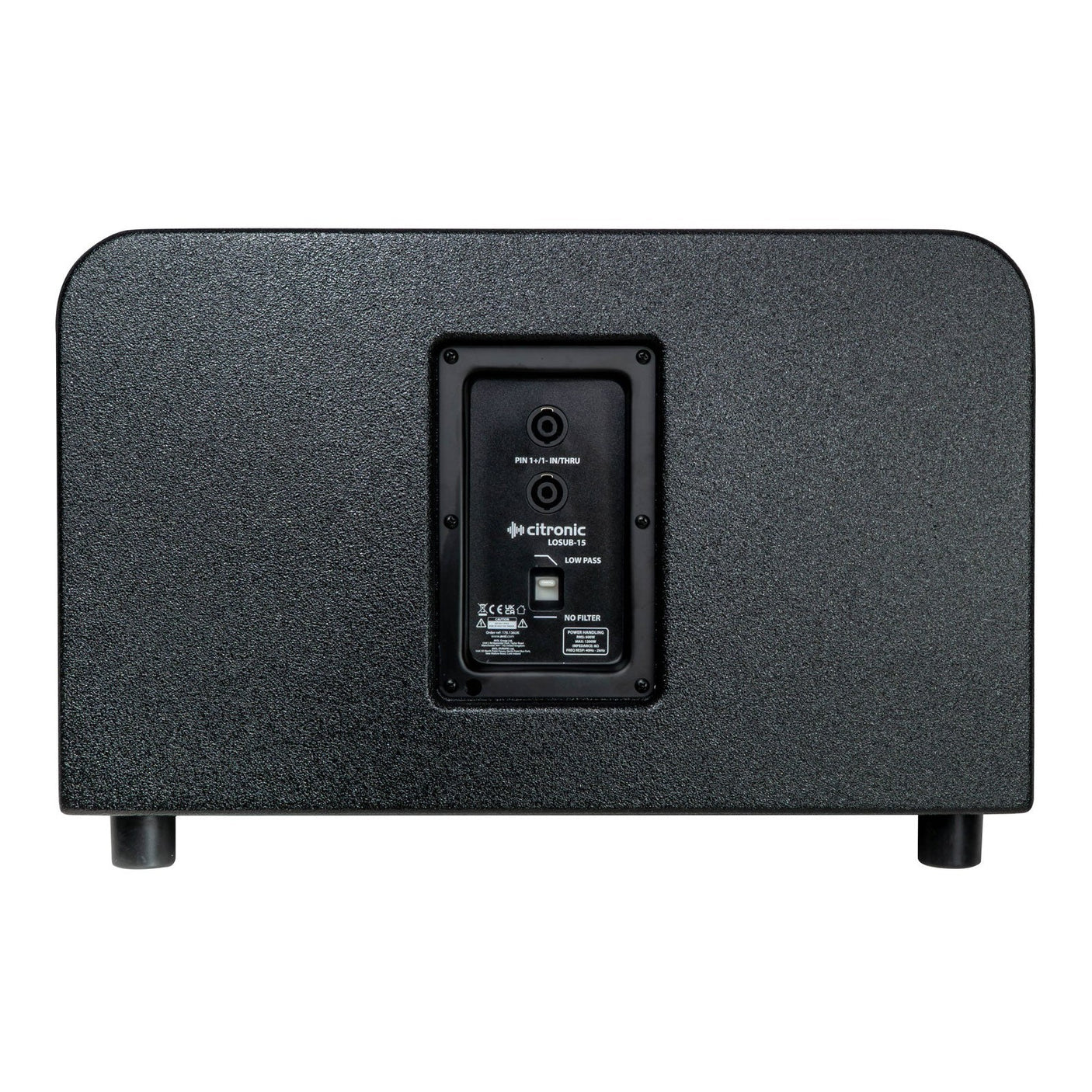Citronic LOSUB-15 Low Profile Passive Subwoofer — 15", 600W RMS, 8 Ohm 2