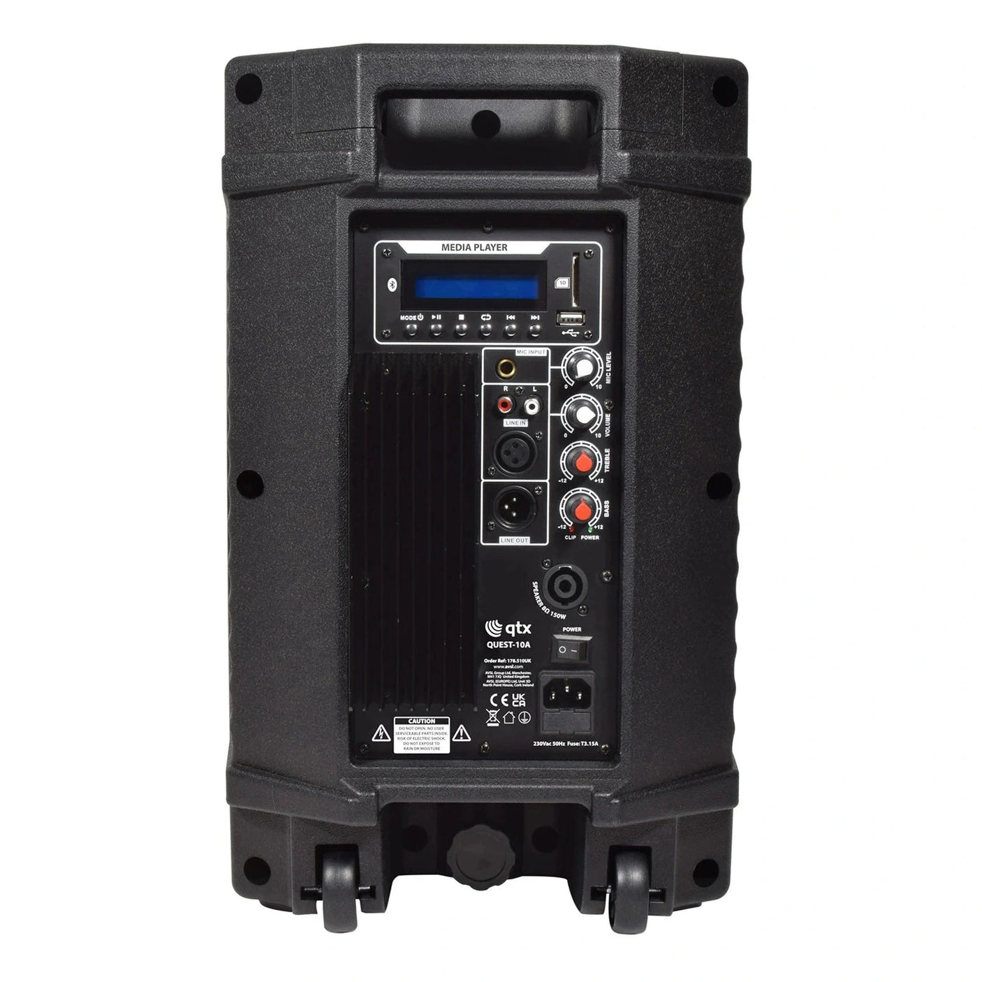 QTX QUEST-10 Portable PA Speaker Package | Active & Passive Bundle With Stands 8