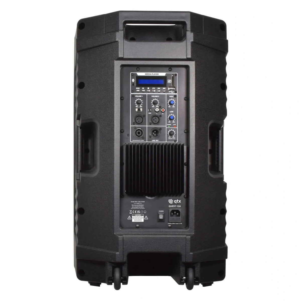 QTX QUEST-15 Portable PA Speaker Package | Active & Passive Bundle With Stands 5