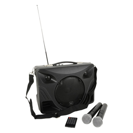 QTX DELTA-50 Desktop Portable PA System With Bluetooth & 2 Wireless Microphones 2