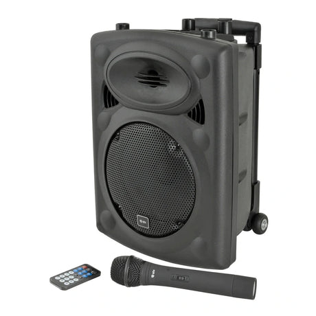 QTX QR8PA Portable PA Speaker with TWS 8"+ 1 x UHF Mic 1