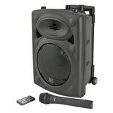 QTX QR8PA Portable PA Speaker with TWS 8"+ 1 x UHF Mic 1