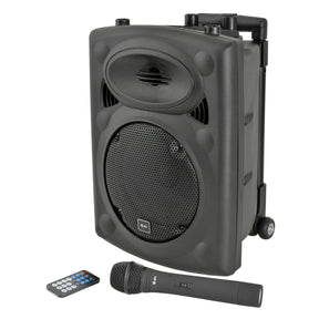 QTX QR8PA Portable PA Speaker with TWS 8"+ 1 x UHF Mic 1