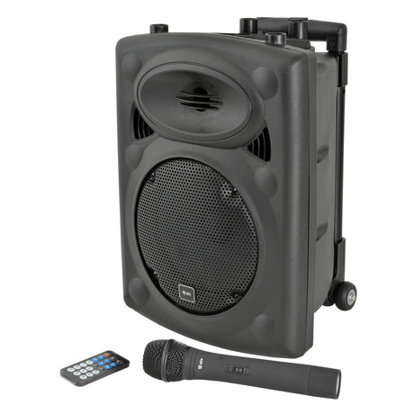 QTX QR8PA Portable PA Speaker with TWS 8"+ 1 x UHF Mic 1