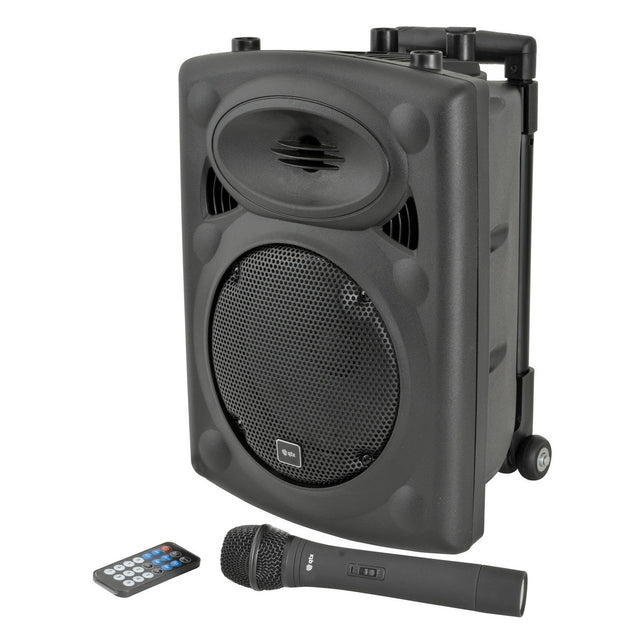 QTX QR8PA Portable PA Speaker with TWS 8"+ 1 x UHF Mic 1