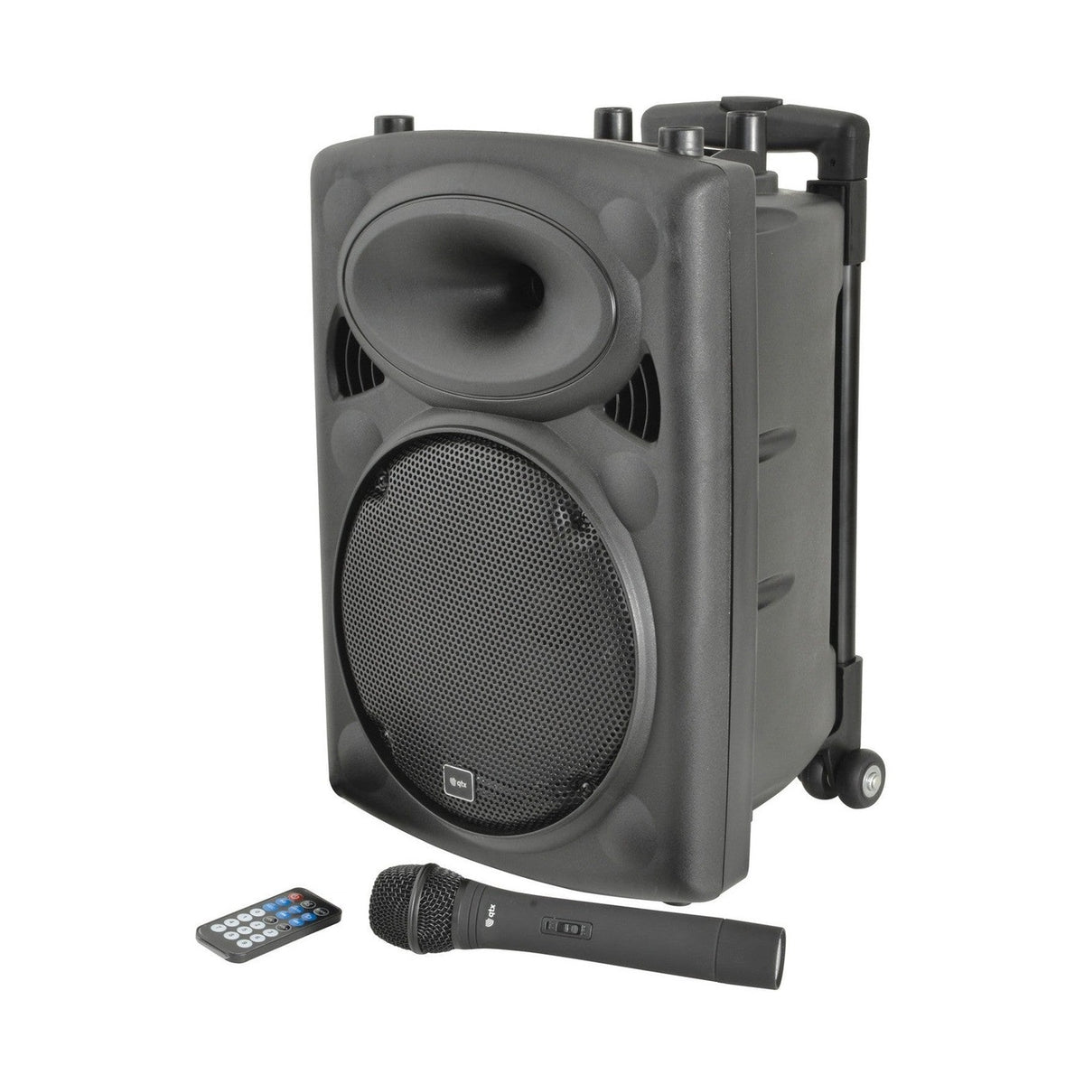 QTX QR10PA Portable PA Speaker with TWS 10"+ 1 x UHF Mic 1
