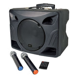 QTX DELTA-200 Portable PA System With Bluetooth & 2 Wireless Microphones 1