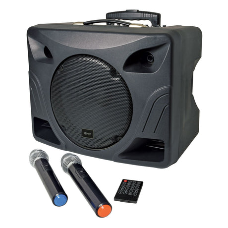 QTX DELTA-200 Portable PA System With Bluetooth & 2 Wireless Microphones 1