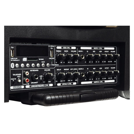 QTX DELTA-200 Portable PA System With Bluetooth & 2 Wireless Microphones 4