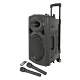 QTX QR12PA Portable PA Speaker with TWS 12" + 2x UHF Mics 1