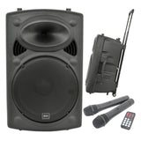 QTX QR15PA Portable PA Speaker with TWS 15" + 2x UHF Mics 4