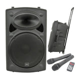 QTX QR15PA Portable PA Speaker with TWS 15" + 2x UHF Mics 4