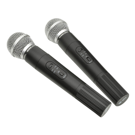 QTX PAV8 Portable PA System With 2 Wireless Microphones, Bluetooth & DVD/CD Player 5