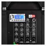 QTX Performer-12 Portable PA Speaker with 2 Rechargeable UHF Wireless Microphones 4