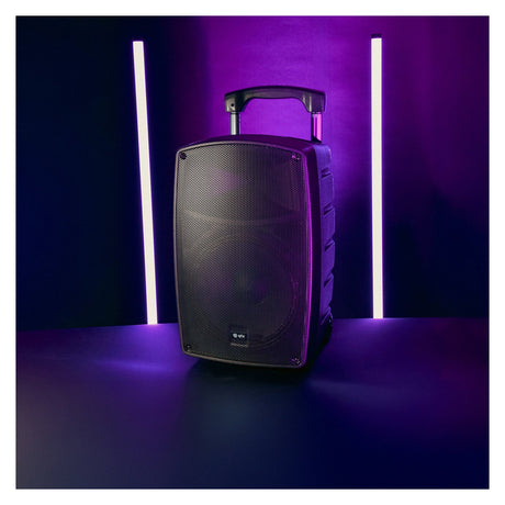 QTX Performer-12 Portable PA Speaker with 2 Rechargeable UHF Wireless Microphones 6